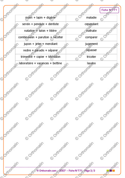 Page 3 de la fiche