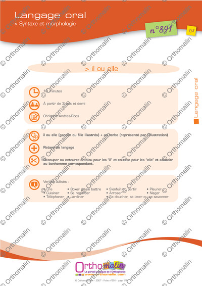 Page 1 de la fiche