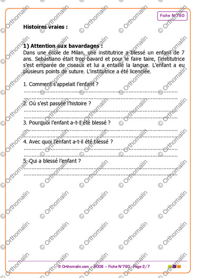 Page 2 de la fiche
