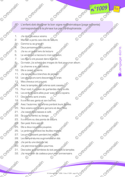 Page 2 de la fiche
