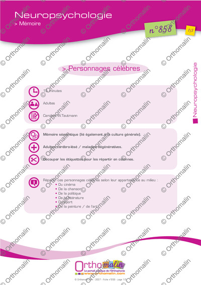 Page 1 de la fiche
