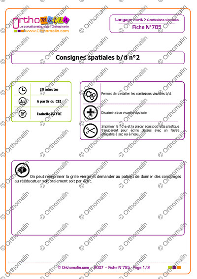 Page 1 de la fiche