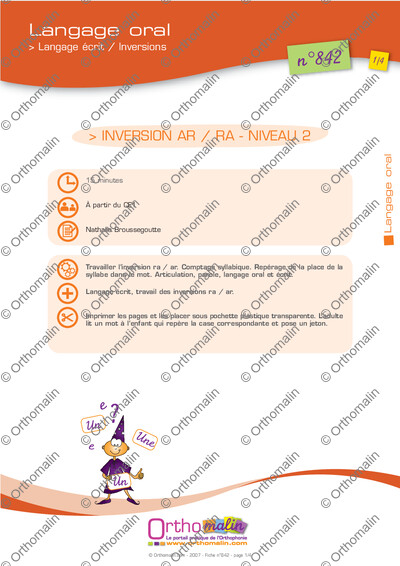 Page 1 de la fiche
