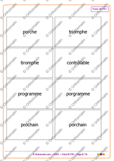Page 6 de la fiche