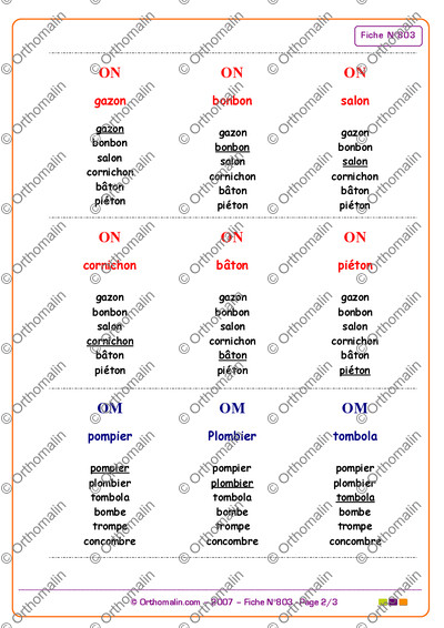 Page 2 de la fiche
