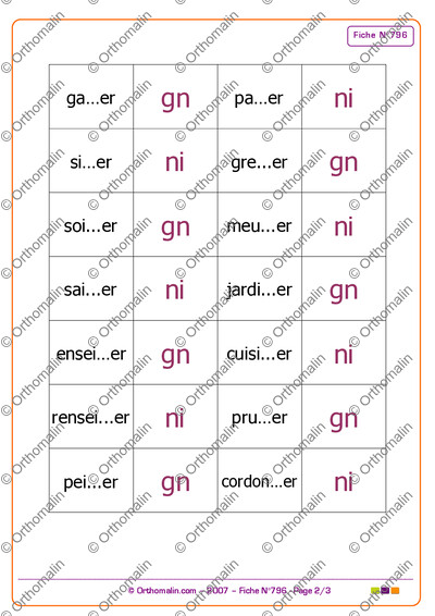 Page 2 de la fiche