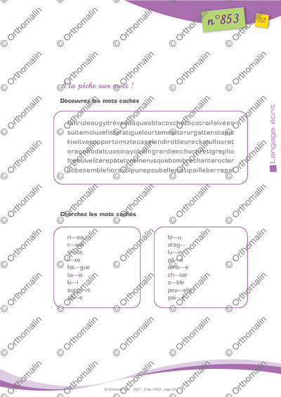 Page 2 de la fiche