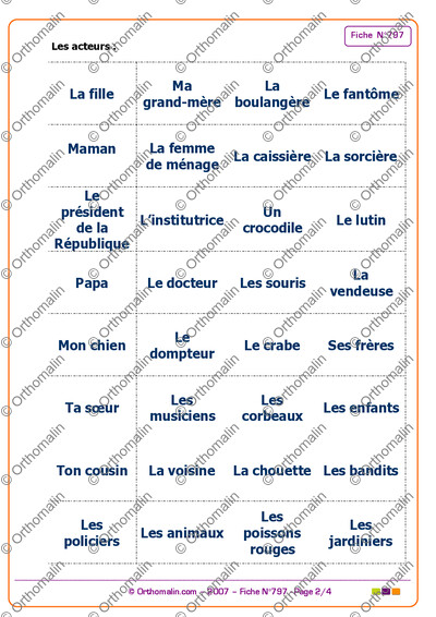 Page 2 de la fiche