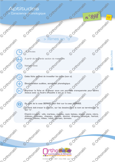 Page 1 de la fiche