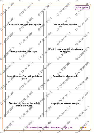 Page 2 de la fiche
