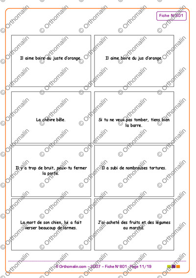 Page 11 de la fiche