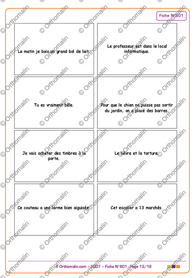 Page 13 de la fiche