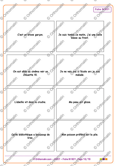 Page 16 de la fiche