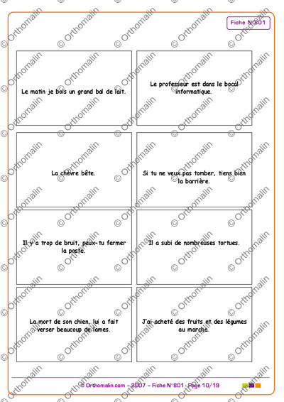 Page 10 de la fiche