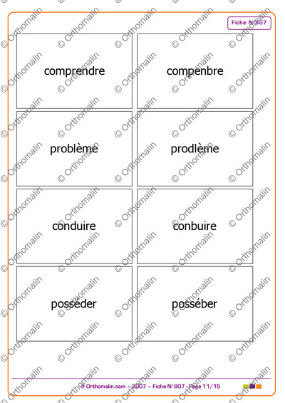 Page 11 de la fiche