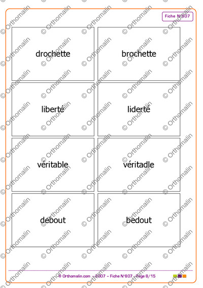 Page 8 de la fiche