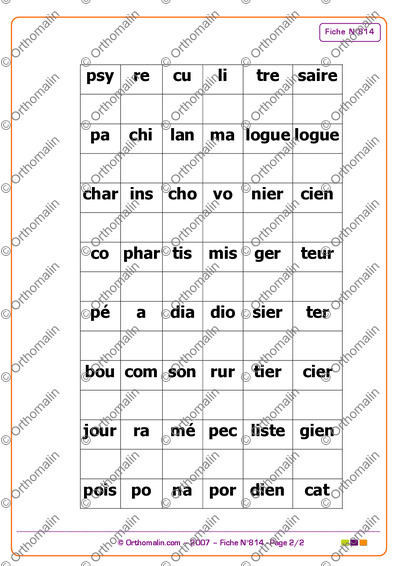 Page 2 de la fiche