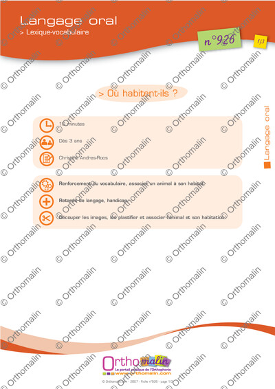 Page 1 de la fiche