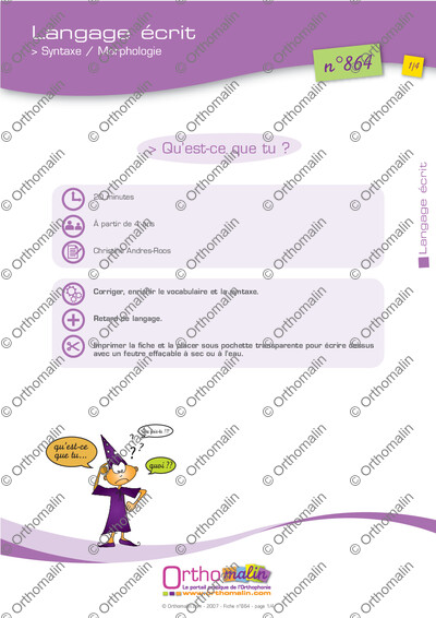 Page 1 de la fiche