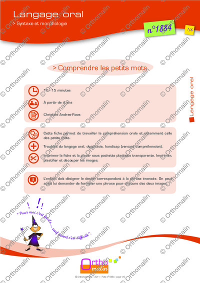 Page 1 de la fiche