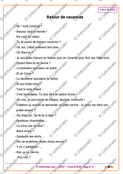 Page 2 de la fiche