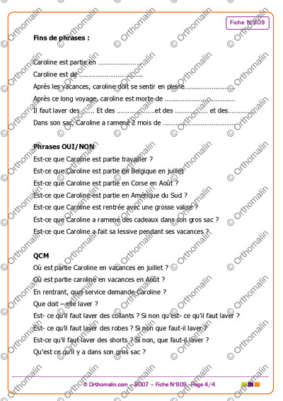 Page 4 de la fiche
