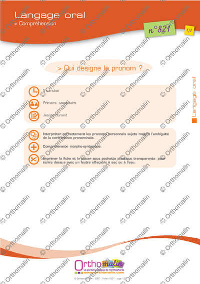 Page 1 de la fiche