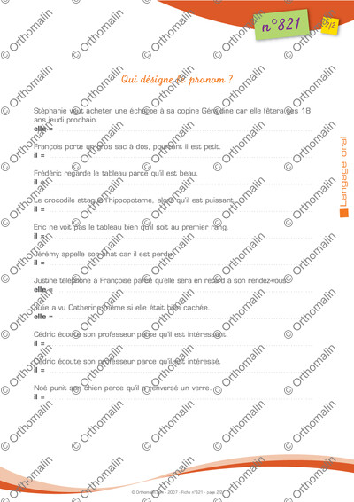 Page 2 de la fiche