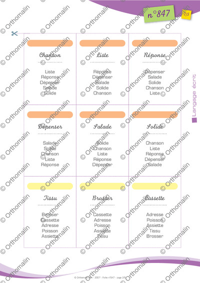 Page 2 de la fiche