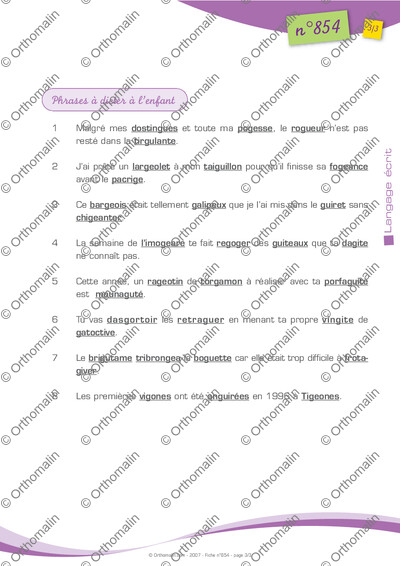 Page 3 de la fiche