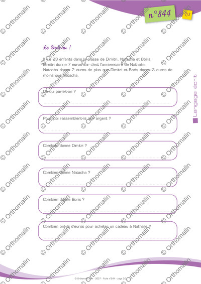 Page 2 de la fiche