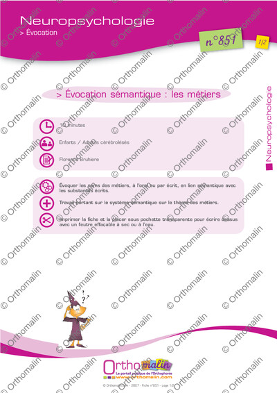 Page 1 de la fiche