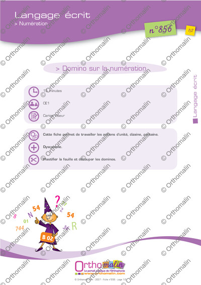 Page 1 de la fiche