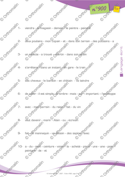 Page 3 de la fiche