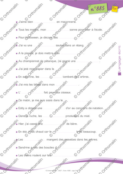 Page 3 de la fiche