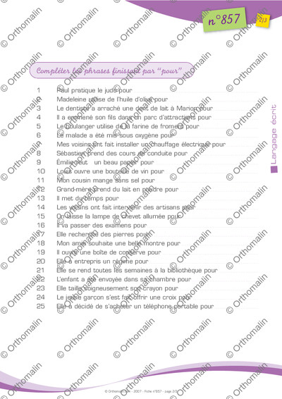 Page 2 de la fiche
