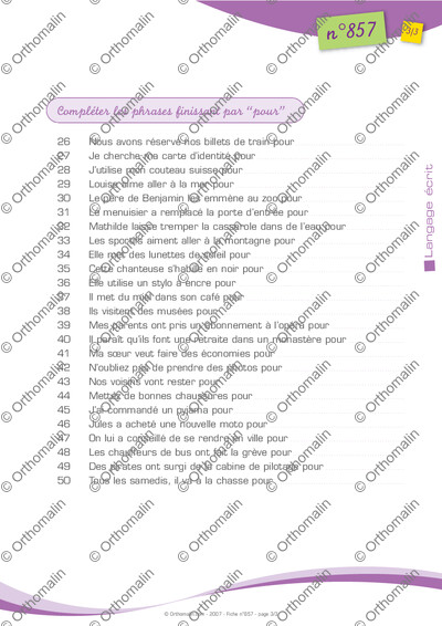 Page 3 de la fiche