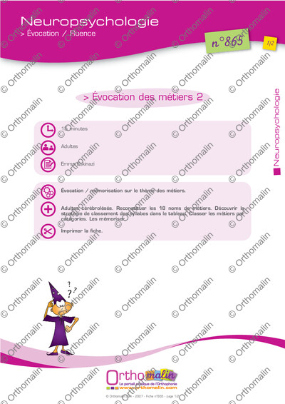 Page 1 de la fiche