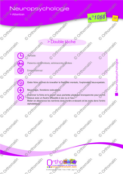 Page 1 de la fiche