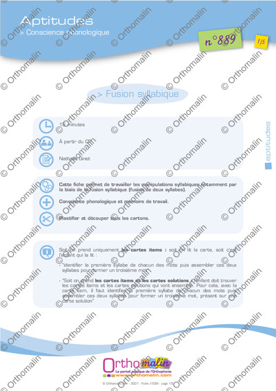 Page 1 de la fiche