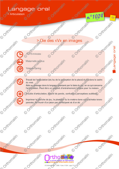 Page 1 de la fiche