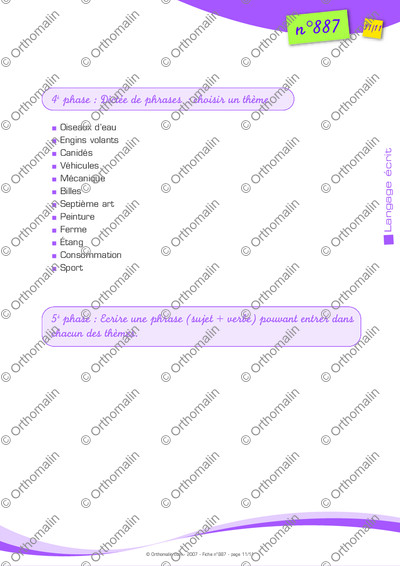 Page 11 de la fiche
