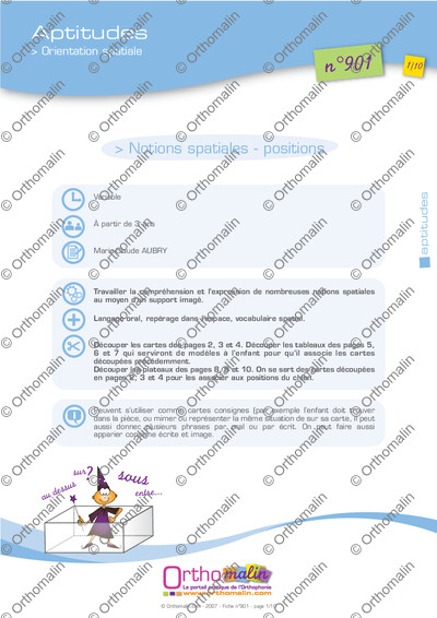 Page 1 de la fiche