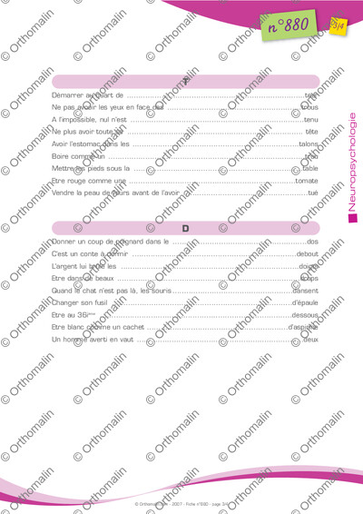 Page 3 de la fiche