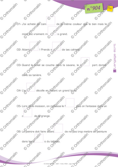 Page 3 de la fiche
