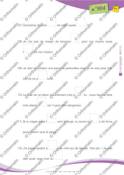 Page 4 de la fiche