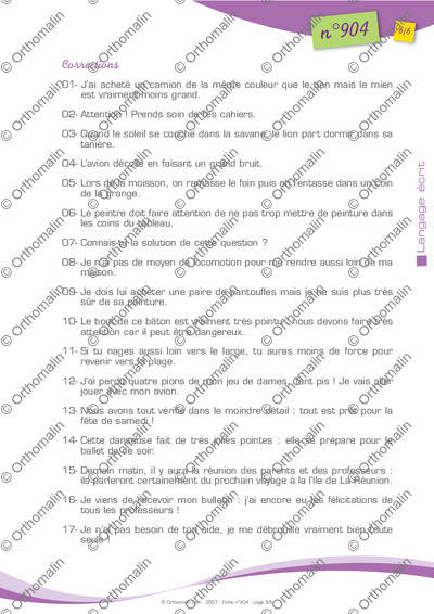 Page 6 de la fiche