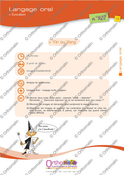 Page 1 de la fiche
