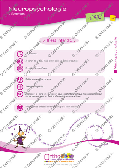 Page 1 de la fiche