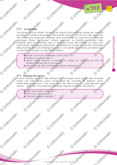 Page 3 de la fiche